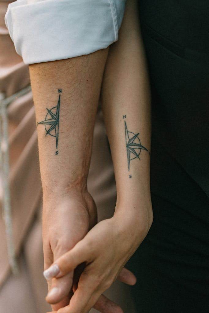 A Couple with Matching Tattoos