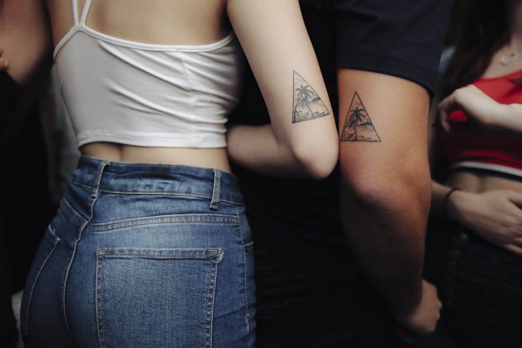 Couple with Matching Tattoos