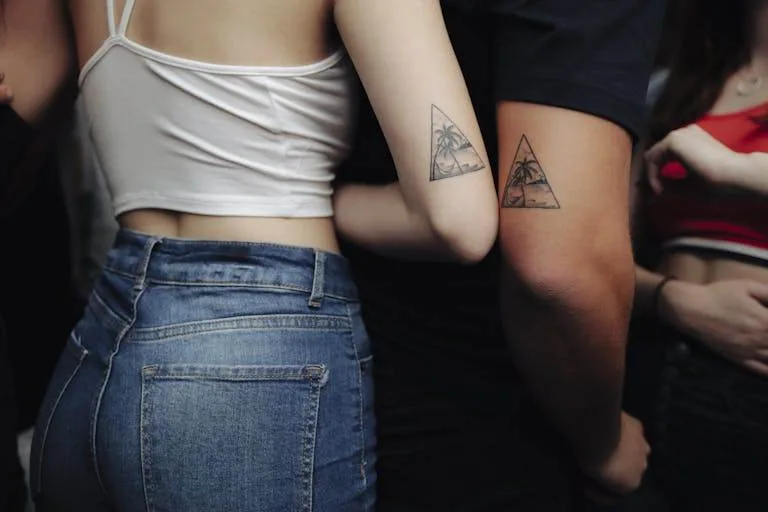 Couple with Matching Tattoos